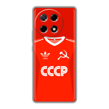 Силиконовый чехол на Tecno Camon 30S с принтом Флаг Герб СССР Силиконовый чехол на Tecno Camon 30S с принтом Флаг Герб СССР