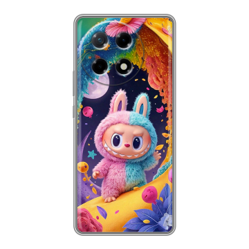 Силиконовый чехол на Tecno Camon 30S с принтом Labubu Лабубу