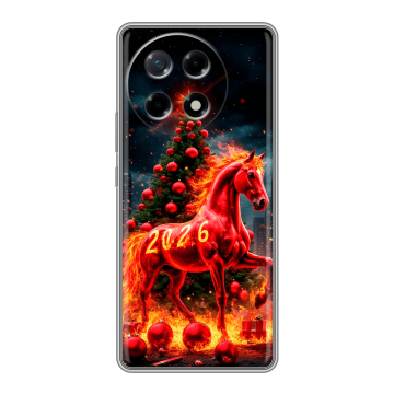 Силиконовый чехол на Tecno Camon 30S с принтом Новый год Силиконовый чехол на Tecno Camon 30S с принтом Новый год