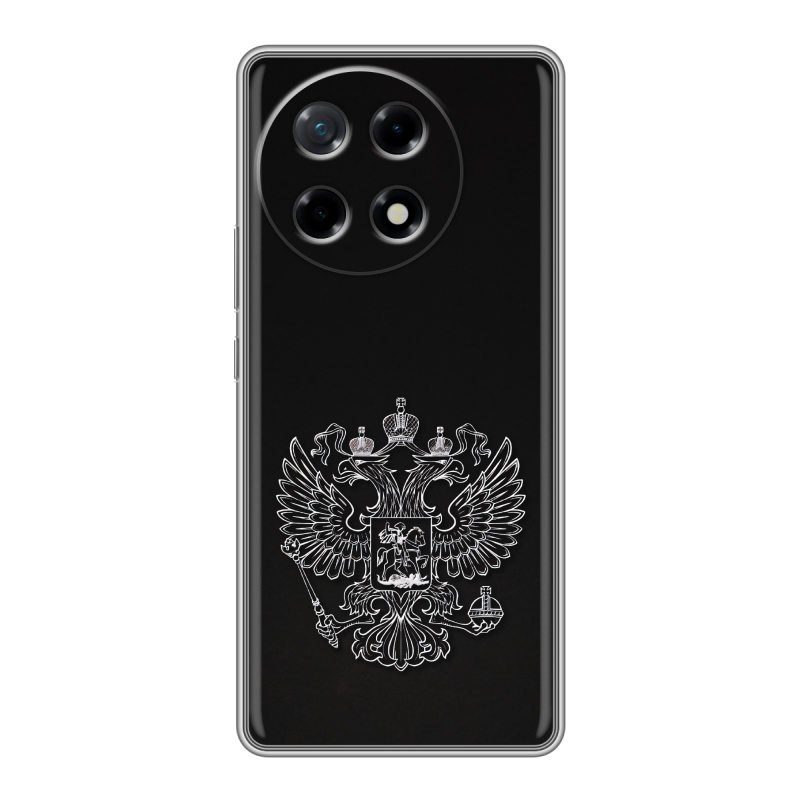 Силиконовый чехол на Tecno Camon 30S с принтом Герб России Силиконовый чехол на Tecno Camon 30S с принтом Герб России