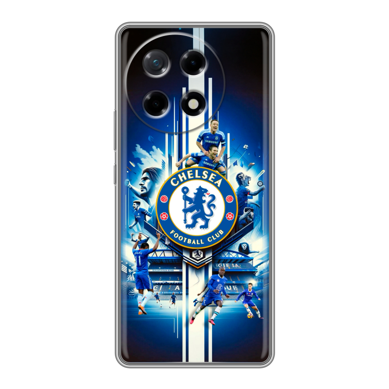Силиконовый чехол на Tecno Camon 30S с принтом Chelsea Челси Силиконовый чехол на Tecno Camon 30S с принтом Chelsea Челси