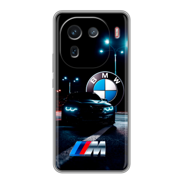 Силиконовый чехол на IQOO 12 с принтом БМВ BMW