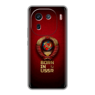 Силиконовый чехол на IQOO 12 с принтом Флаг Герб СССР Силиконовый чехол на IQOO 12 с принтом Флаг Герб СССР