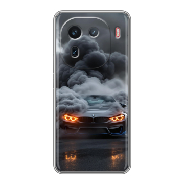 Силиконовый чехол на IQOO 12 с принтом BMW БМВ
