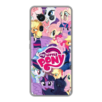 Силиконовый чехол на IQOO 12 с принтом My little pony Дружба чудо Силиконовый чехол на IQOO 12 с принтом My little pony Дружба чудо
