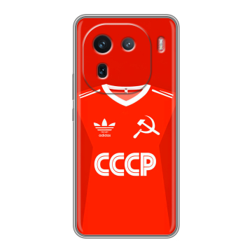 Силиконовый чехол на IQOO 12 с принтом Флаг Герб СССР Силиконовый чехол на IQOO 12 с принтом Флаг Герб СССР