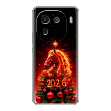 Силиконовый чехол на IQOO 12 с принтом Новый год Силиконовый чехол на IQOO 12 с принтом Новый год