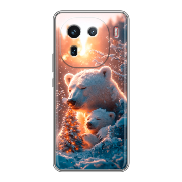 Силиконовый чехол на IQOO 12 с принтом Новый год Силиконовый чехол на IQOO 12 с принтом Новый год