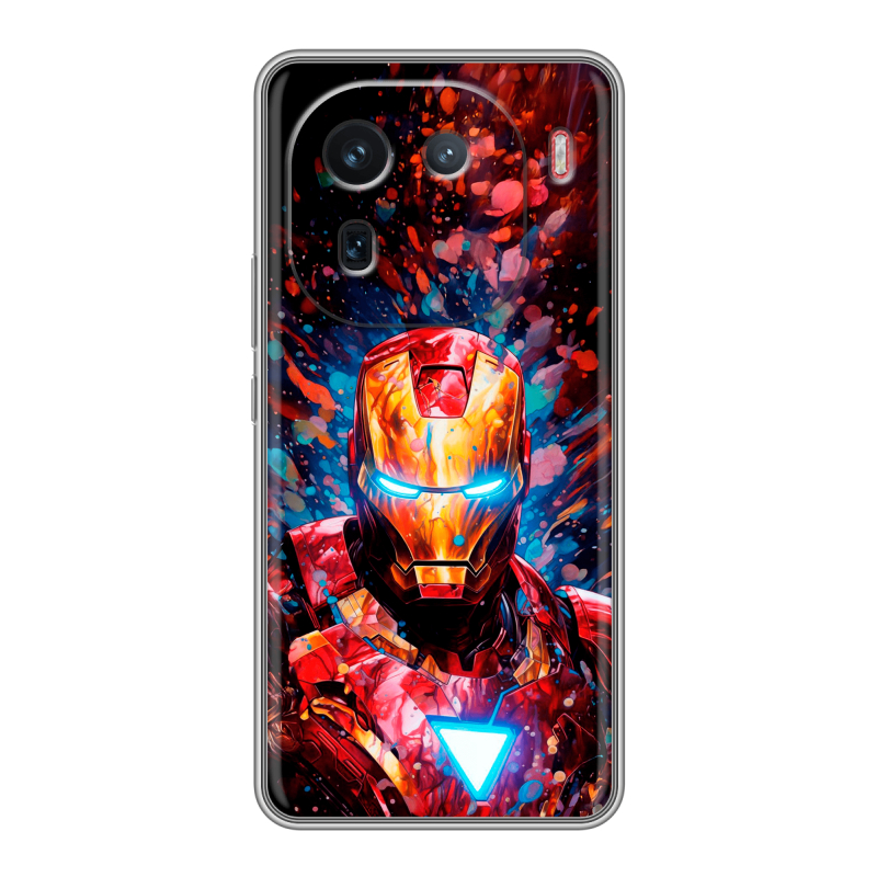 Силиконовый чехол на IQOO 12 с принтом Железный человек Ironman Силиконовый чехол на IQOO 12 с принтом Железный человек Ironman