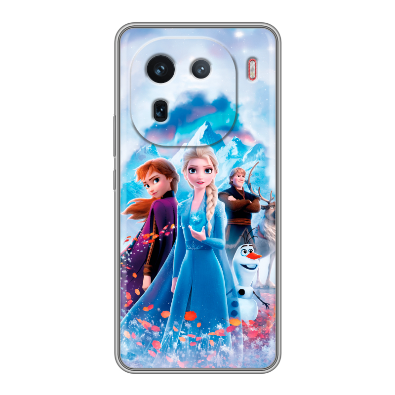 Силиконовый чехол на IQOO 12 с принтом Холодное сердце Frozen Силиконовый чехол на IQOO 12 с принтом Холодное сердце Frozen