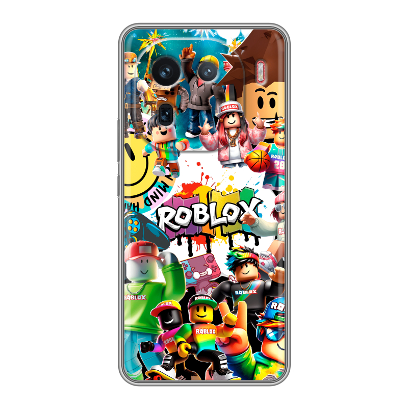 Силиконовый чехол на IQOO 12 с принтом Roblox Роблокс Силиконовый чехол на IQOO 12 с принтом Roblox Роблокс