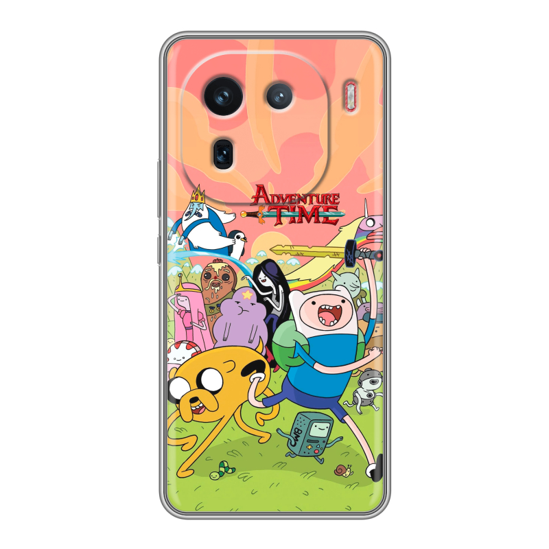 Силиконовый чехол на IQOO 12 с принтом Adventure time Время приключений Силиконовый чехол на IQOO 12 с принтом Adventure time Время приключений