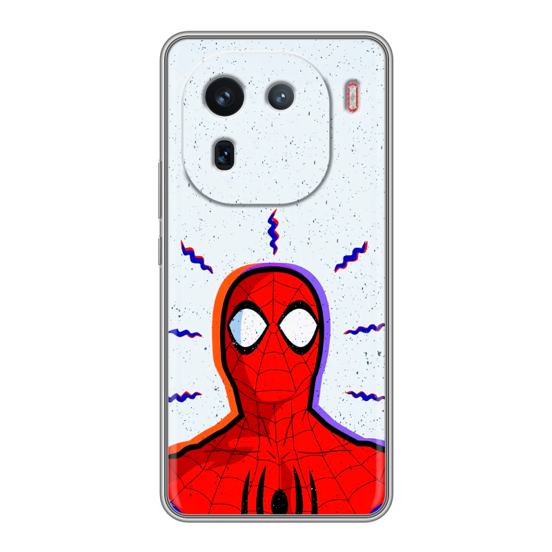 Силиконовый чехол на IQOO 12 с принтом Spiderman Человек паук Силиконовый чехол на IQOO 12 с принтом Spiderman Человек паук