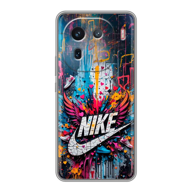 Силиконовый чехол на IQOO 12 с принтом Nike Найк Силиконовый чехол на IQOO 12 с принтом Nike Найк