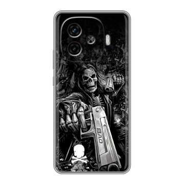 Силиконовый чехол на IQOO Z9 с принтом Скелет Силиконовый чехол на IQOO Z9 с принтом Скелет