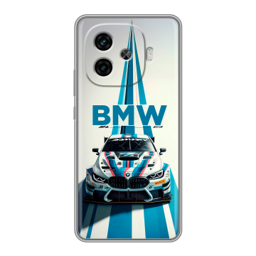 Силиконовый чехол на IQOO Z9 с принтом БМВ BMW Силиконовый чехол на IQOO Z9 с принтом БМВ BMW