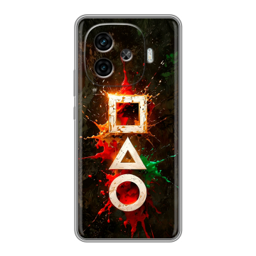Силиконовый чехол на IQOO Z9 с принтом Squid Game Игра кальмара