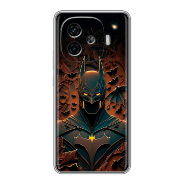 Силиконовый чехол на IQOO Z9 с принтом Batman Бэтмен