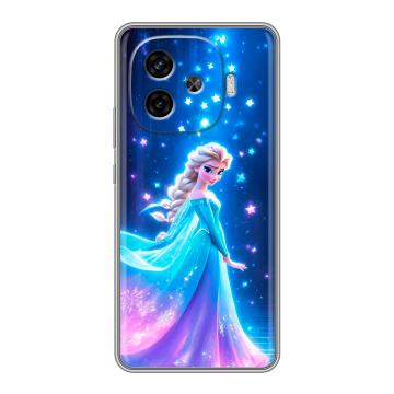 Силиконовый чехол на IQOO Z9 с принтом Холодное сердце Frozen Силиконовый чехол на IQOO Z9 с принтом Холодное сердце Frozen