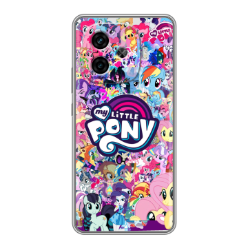 Силиконовый чехол на IQOO Z9 с принтом My little pony Дружба чудо Силиконовый чехол на IQOO Z9 с принтом My little pony Дружба чудо