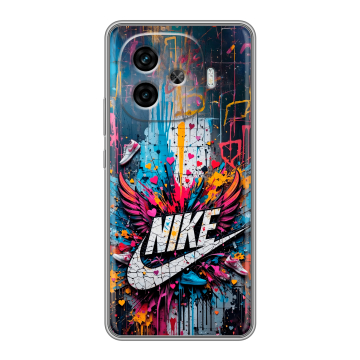 Силиконовый чехол на IQOO Z9 с принтом Nike Найк
