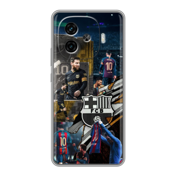 Силиконовый чехол на IQOO Z9 с принтом Messi Barcelona Силиконовый чехол на IQOO Z9 с принтом Messi Barcelona