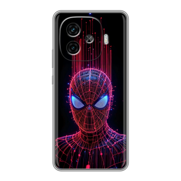 Силиконовый чехол на IQOO Z9 с принтом Spiderman Человек паук Силиконовый чехол на IQOO Z9 с принтом Spiderman Человек паук