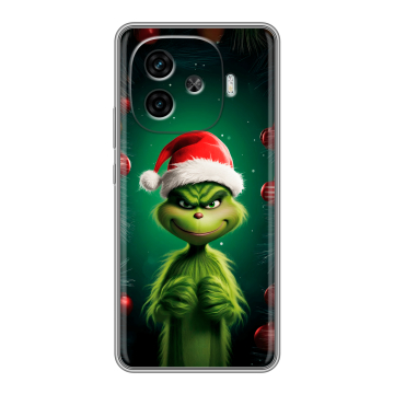 Силиконовый чехол на IQOO Z9 с принтом Гринч Новый год Рождество