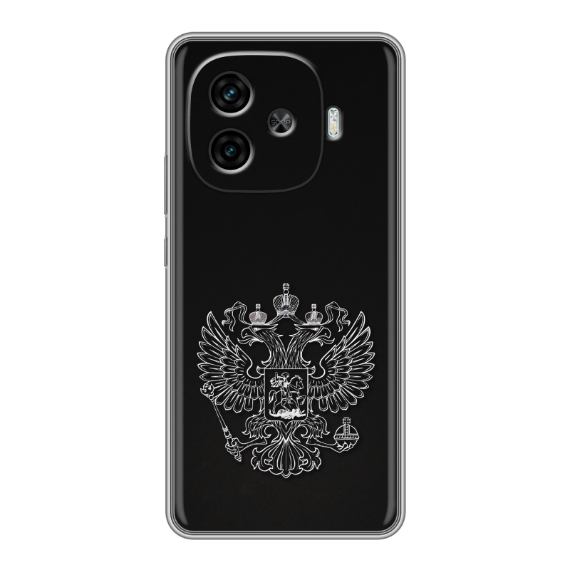 Силиконовый чехол на IQOO Z9 с принтом Герб России Силиконовый чехол на IQOO Z9 с принтом Герб России