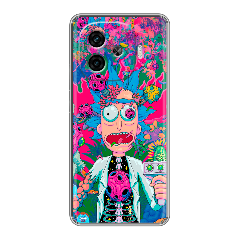 Силиконовый чехол на IQOO Z9 с принтом Рик и Морти Rick Morty Силиконовый чехол на IQOO Z9 с принтом Рик и Морти Rick Morty