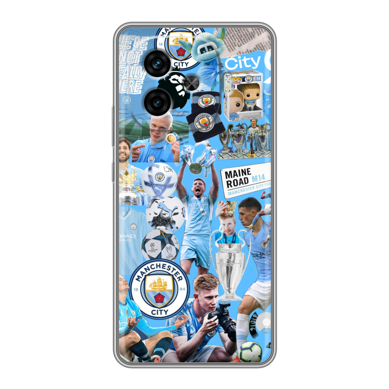 Силиконовый чехол на IQOO Z9 с принтом Man City Манчестер Сити Силиконовый чехол на IQOO Z9 с принтом Man City Манчестер Сити
