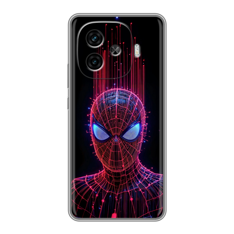 Силиконовый чехол на IQOO Z9 с принтом Spiderman Человек паук Силиконовый чехол на IQOO Z9 с принтом Spiderman Человек паук