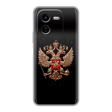Силиконовый чехол на IQOO Z9x с принтом Герб России