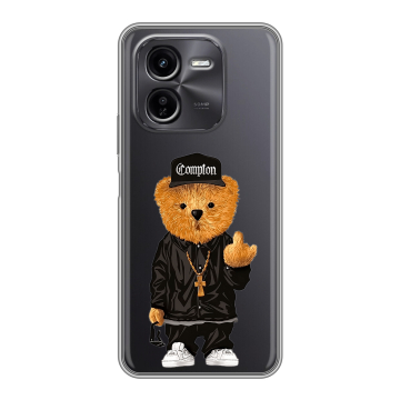 Силиконовый чехол на IQOO Z9x с принтом Плюшевый медведь Силиконовый чехол на IQOO Z9x с принтом Плюшевый медведь