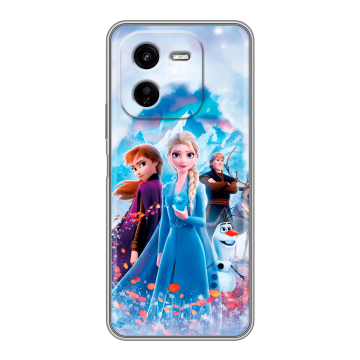 Силиконовый чехол на IQOO Z9x с принтом Холодное сердце Frozen Силиконовый чехол на IQOO Z9x с принтом Холодное сердце Frozen