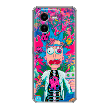 Силиконовый чехол на IQOO Z9x с принтом Рик и Морти Rick Morty Силиконовый чехол на IQOO Z9x с принтом Рик и Морти Rick Morty