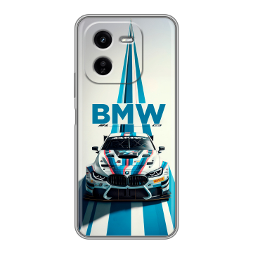 Силиконовый чехол на IQOO Z9x с принтом БМВ BMW Силиконовый чехол на IQOO Z9x с принтом БМВ BMW