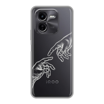 Силиконовый чехол на IQOO Z9x с принтом Сотворение мира