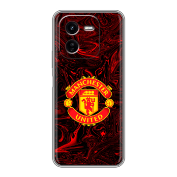Силиконовый чехол на IQOO Z9x с принтом Manchester United