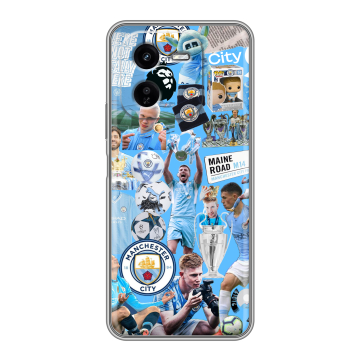 Силиконовый чехол на IQOO Z9x с принтом Man City Манчестер Сити