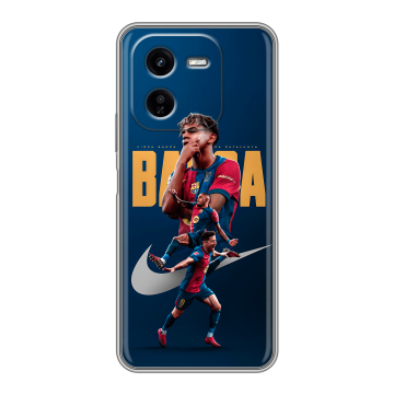 Силиконовый чехол на IQOO Z9x с принтом Барселона Barca Yamal Силиконовый чехол на IQOO Z9x с принтом Барселона Barca Yamal