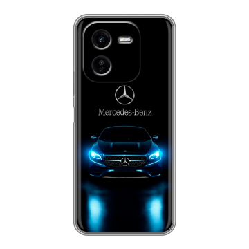 Силиконовый чехол на IQOO Z9x с принтом Mercedes Мерседес Силиконовый чехол на IQOO Z9x с принтом Mercedes Мерседес