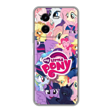 Силиконовый чехол на IQOO Z9x с принтом My little pony Дружба чудо