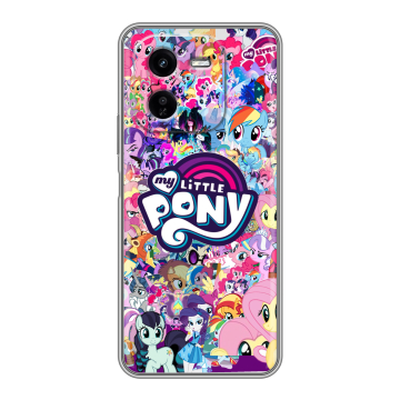 Силиконовый чехол на IQOO Z9x с принтом My little pony Дружба чудо Силиконовый чехол на IQOO Z9x с принтом My little pony Дружба чудо