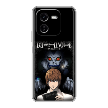 Силиконовый чехол на IQOO Z9x с принтом Death note Тетрадь смерти
