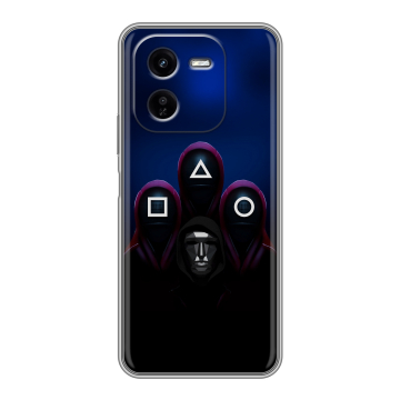 Силиконовый чехол на IQOO Z9x с принтом Игра Кальмара