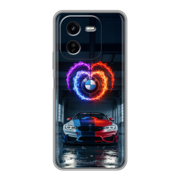 Силиконовый чехол на IQOO Z9x с принтом BMW БМВ Силиконовый чехол на IQOO Z9x с принтом BMW БМВ