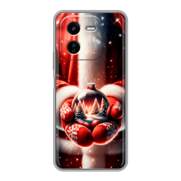 Силиконовый чехол на IQOO Z9x с принтом Новый год