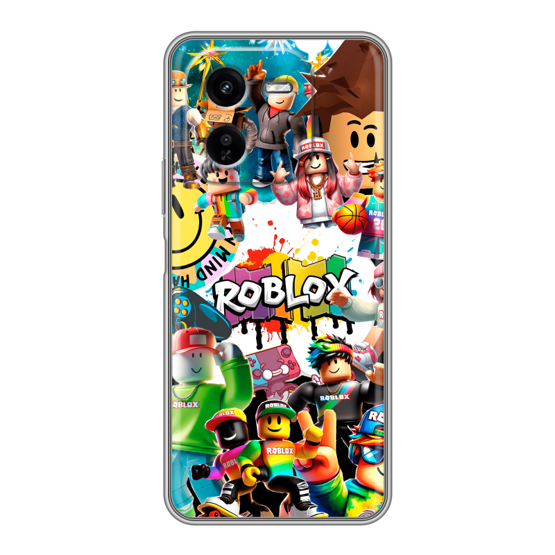 Силиконовый чехол на IQOO Z9x с принтом Roblox Роблокс Силиконовый чехол на IQOO Z9x с принтом Roblox Роблокс