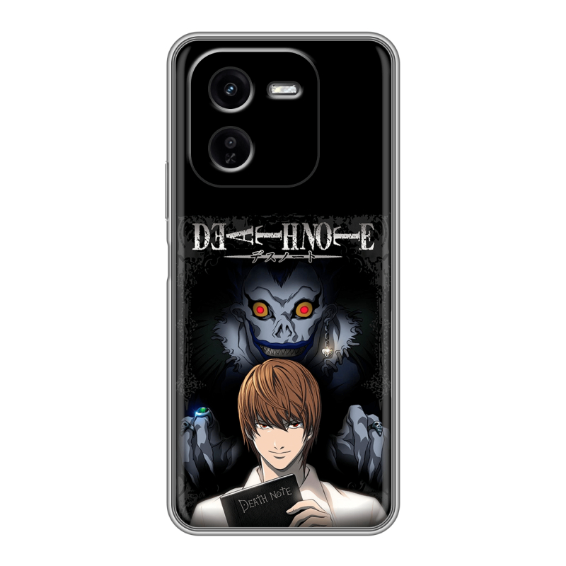 Силиконовый чехол на IQOO Z9x с принтом Death note Тетрадь смерти Силиконовый чехол на IQOO Z9x с принтом Death note Тетрадь смерти